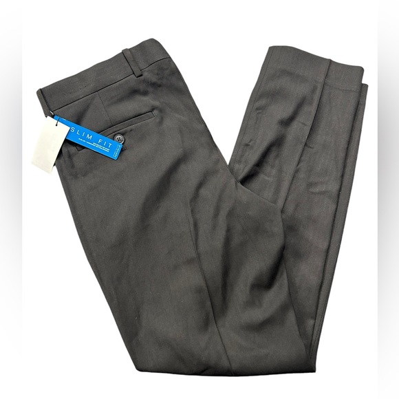 PERRY ELLIS Men's Slim-Fit Herringbone Dress pants slacks work pants Size 31X30 - Picture 5 of 8